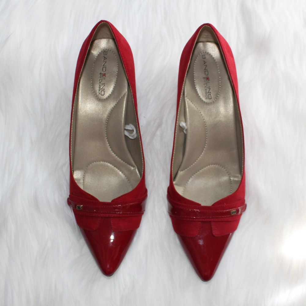 Bandolino Red Suede Shoes size 7.5M